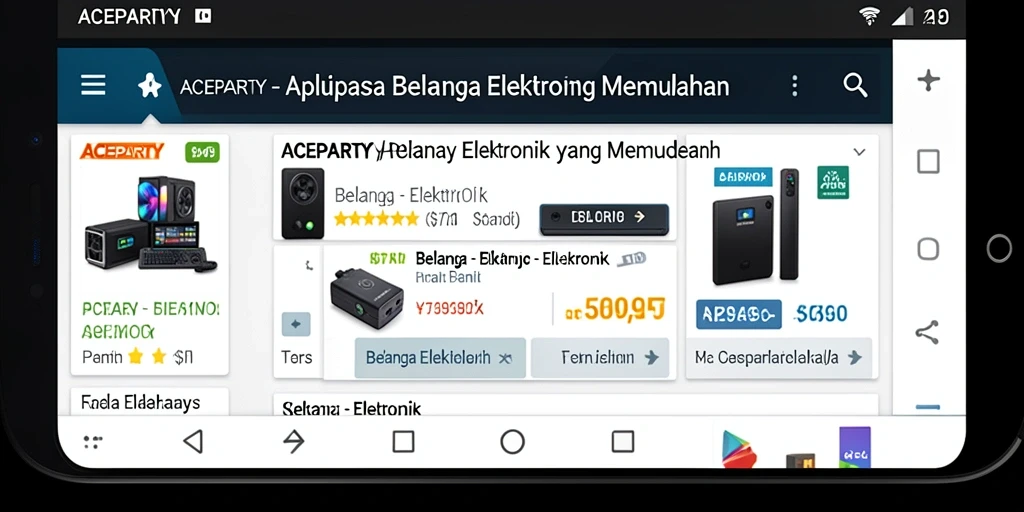 Tampilan antarmuka aplikasi ACEPARTY yang modern dan fungsional.