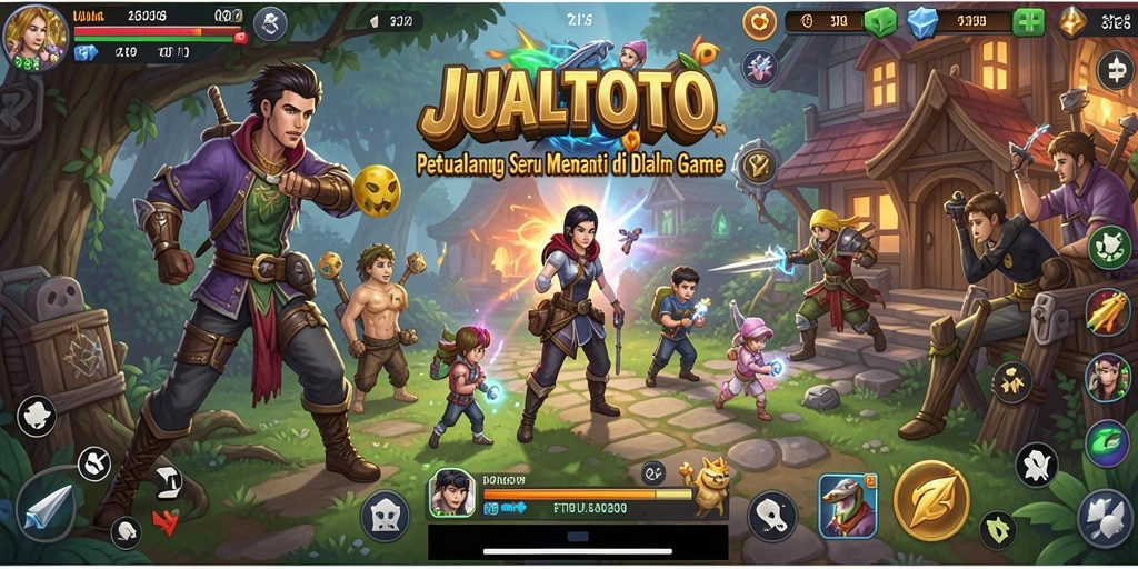 Antarmuka permainan JUALTOTO dengan grafik yang menakjubkan.