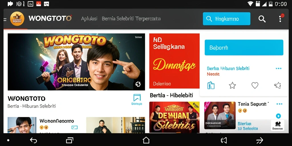 Tampilan antarmuka WONGTOTO yang menarik dan user-friendly.